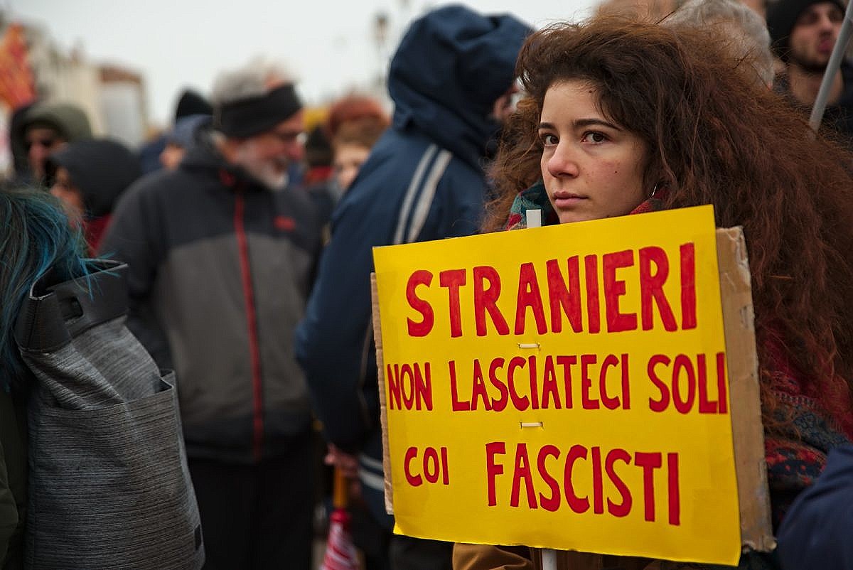 Presidio antifascista a Venezia 2018-02-18
